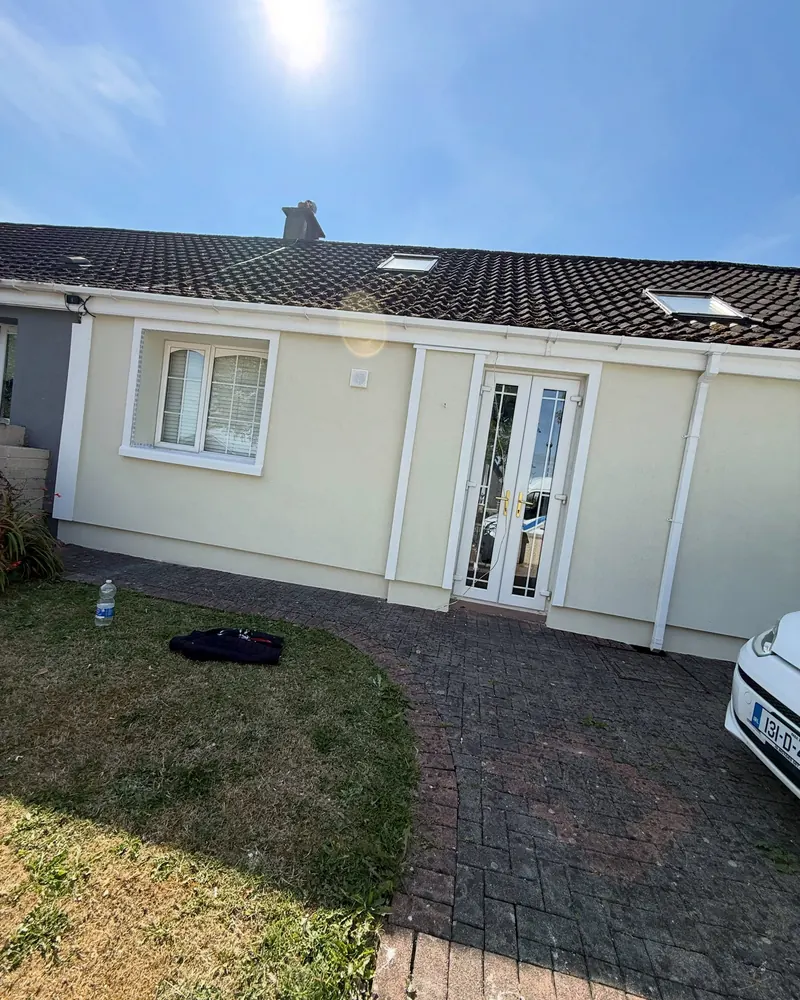 The finished front elevation, straight on